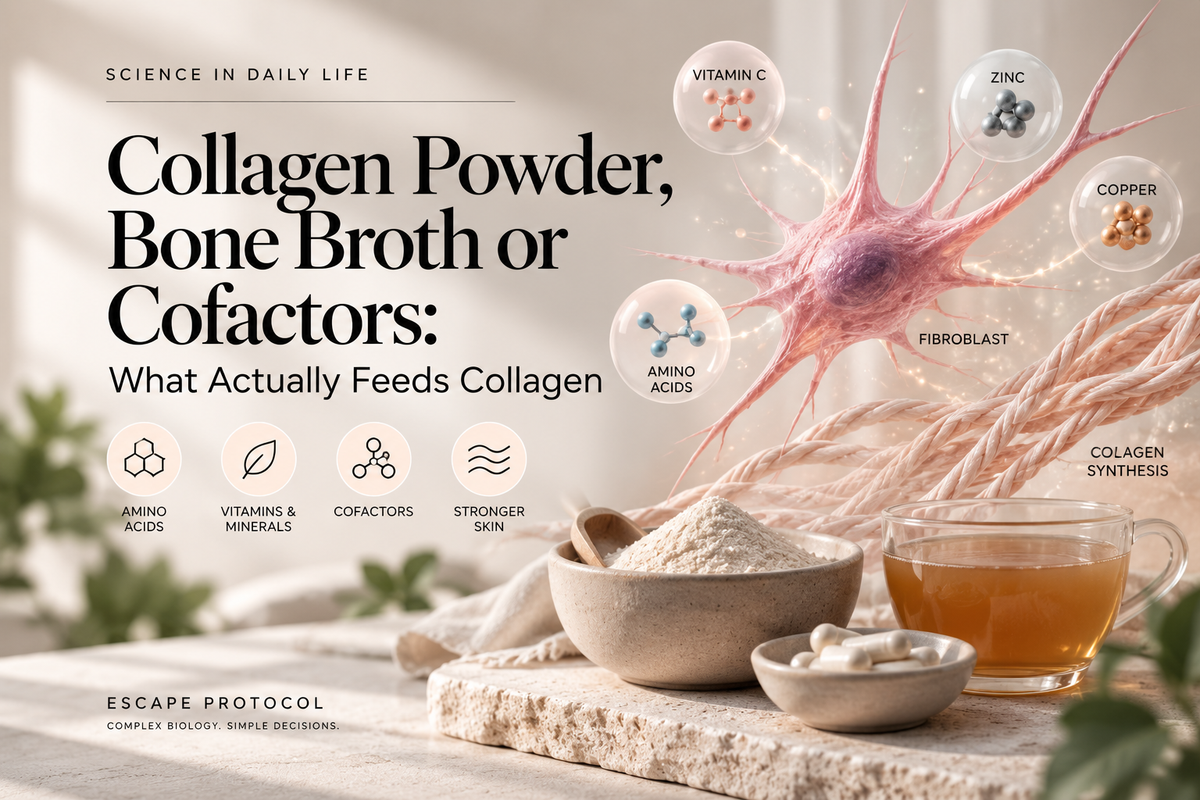 Collagen Powder, Bone Broth or Cofactors: What Actually Feeds Collagen